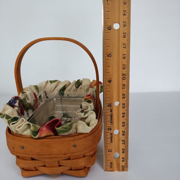 2001 Longaberger Mini Handled Basket - Picture 4 of 16